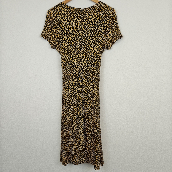 Hobbs London Kimmi Jersey Knee Length Crew Neck Dress Tie Waist Size 6 Women's - Picture 14 of 16